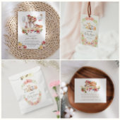 Uitnodiging tot Baby shower van Cute Woodland Anim