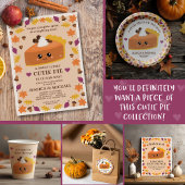 Cutie Pie Herfst Baby shower Wijn Etiket