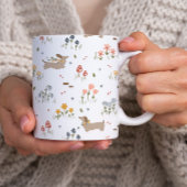 Teckel Lover Weiner Dog Sausage Dog Wildflower Servet