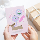 Gepersonaliseerde Teckel Liefhebber Verjaardagsfee Kaart