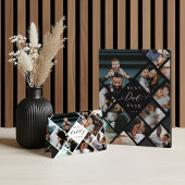 Beste vader ooit moderne fotocollage gepersonalise kaart