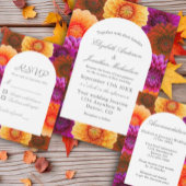 Dahlia Autumn Floral Wedding Spandoek