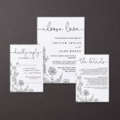 Dainty Elegance Song Request RSVP Card (Personaliseer de collectie van deze zelfstandige maker.)