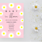 Daisy - dank u baby shower bedankkaart