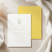 Elegant script formele bruiloft RSVP kaartje