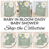 Baby's first Library Baby Shower  Vierkante Sticker