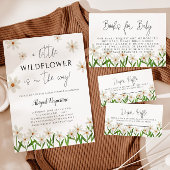 Verzoek om Baby shower Daisy Informatiekaartje