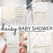 Daisy Garden Baby shower Gender Neutral Guest Book Notitieboek