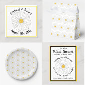 White Yellow Daisy Flower Floral Garden Party Blikjeskoeler