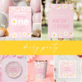 Gele Daisy Tweede Verjaardag Kaart