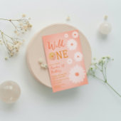 Daisy Baby in Bloom Bloemen Meisje Boho Wild One Waterfles Etiket