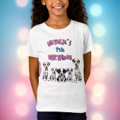 Whimsical Dalmatian Puppies Birthday Personalized Vierkante Sticker