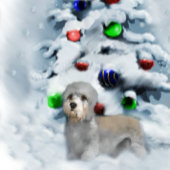 Dandie Dinmont Terrier Kerstmis Stropdas
