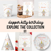 Dapper Kat Verjaardagsfeestje Servet