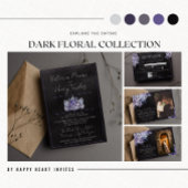 Dark Floral Moody Gothic Wedding Retour Adres Etiket