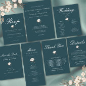 Donkergroen Monochroom Minimalistische Initialen M Servet