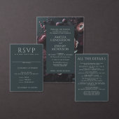 Dark Moody Floral Bedankkaart (Personaliseer de collectie van deze zelfstandige maker.)