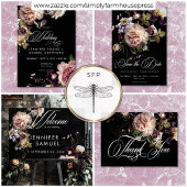 Dark Moody Pastel Opulent Floral Orde van Evenemen Poster