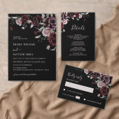 Dark Romantic Roses | Wedding Gastenboek (Personaliseer de collectie van deze zelfstandige maker.)