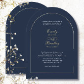White Background Gold Script Elegant Address Etiket