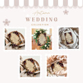 Donkere Plum Herfst Bloemen Huwelijk Save The Date