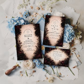 Dark Rose Gothic Wedding Save The Date