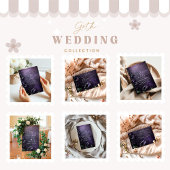 Donker Violette Gotische Romance Bedankkaart