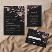 Dark Romantic Roses | Wedding Gastenboek (Personaliseer de collectie van deze zelfstandige maker.)