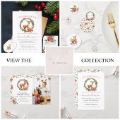 Rendier Christmas Baby shower Dank u Bedankkaart