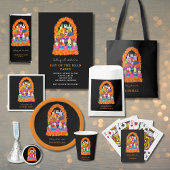 Dag van het dode halloween feest aankondiging