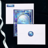 Blauwe decoratieve cadeautas (Personaliseer de collectie van deze zelfstandige maker.)