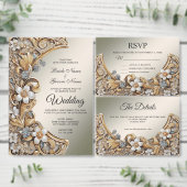 Decoratief Goud Wit Bloemen Favoriet Box Bedankdoosjes (Personaliseer de collectie van deze zelfstandige maker.)