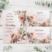 Sierlijke Roze en Witte Bloemen Planner (Personaliseer de collectie van deze zelfstandige maker.)