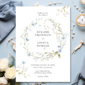 Elegant Summer Meadow Wildflowers Boho programma Programmakaart