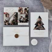 Fijne Gold Prettige feestdagen Cadeaulabel