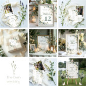 Memorial Exquisite Flowers & Eucalyptus Wedding  Poster