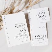 Ultramodern, minimaal zwart-wit kaart