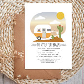 Adventure Oranje Camper Clothesline Baby shower Bedankjes Labels