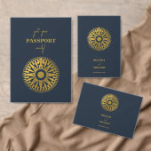 Paspoort Kompas Bruiloft Orde van Service Programma (Personaliseer de collectie van deze zelfstandige maker.)