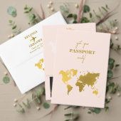 Trouwpaspoort Roze Goud Orde van Dienst Programma (Personaliseer deze collectie van deze onafhankelijke maker. Test)