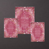 Diamanten van liefde Roze bruiloft Kaart (Personaliseer de collectie van deze zelfstandige maker.)