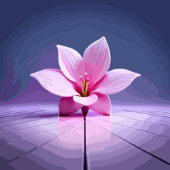 Dimensionaal Gladioli: Roze en Paars Masterstuk Latte Mok