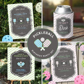 Dinks en Dranks Roze & Groen Pickleball Welkom Poster