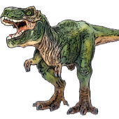 Dino T-Rex Dinosaur 7th Birthday Yellow Name Spandoek