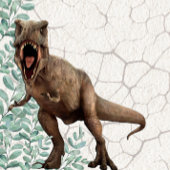 Drie Rex Dinosaurus Verjaardag Uitnodiging