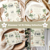 Dinosaur 1e verjaardag servet