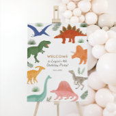 Minimale uitnodiging van Dinosaur Birthday