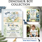 Dinosaurus Schattige Blauw Custom Name Boy Bedrukte Rugzak