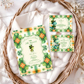 Dinosaurus Lucky Little Shamrock Diapper Raffle Informatiekaartje