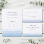 Dye Waterverf Reception Kaart | Amethyst (Personaliseer de collectie van deze zelfstandige maker.)